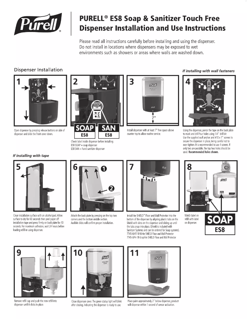 Imagen de la primera página del manual del dispositivo ES8