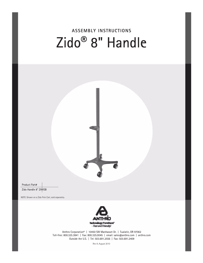 Imagen de la primera página del manual del dispositivo ZHHCG