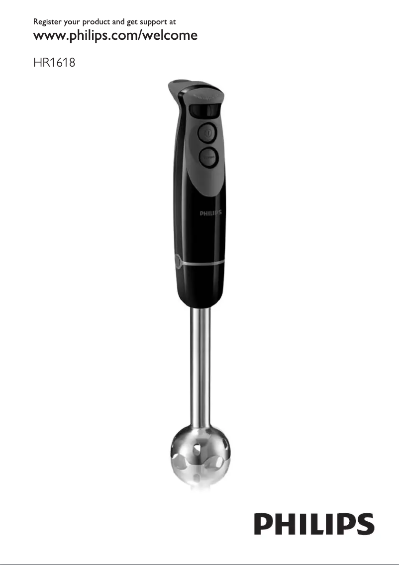 Página 1 del manual Manual de usuario Philips Viva Collection HR1618