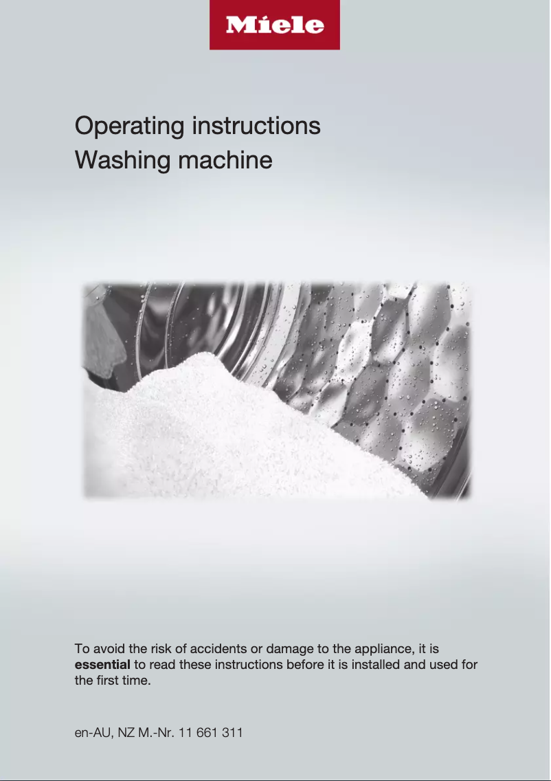 Imagen de la primera página del manual del dispositivo WKF131 WCS PWASH 2.0