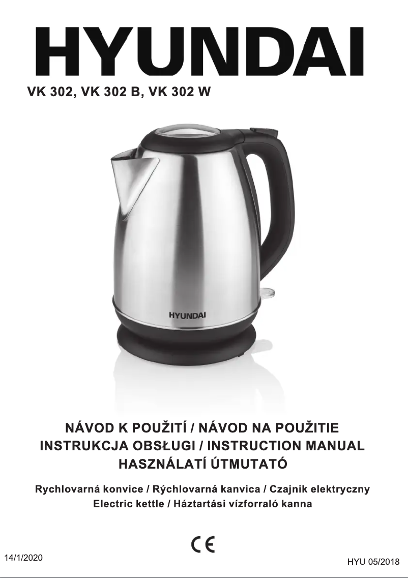 Imagen de la primera página del manual del dispositivo VK 302 W