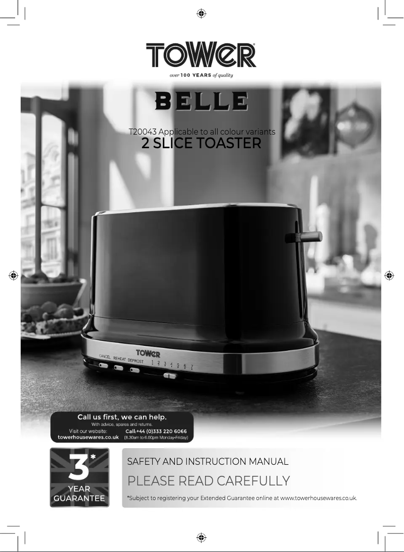 Página 1 del manual Manual de usuario Tower Belle T20043