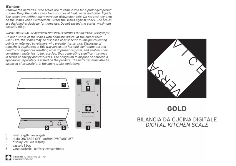 Imagen de la primera página del manual del dispositivo Gold 46285