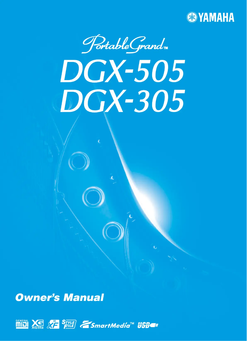Página 1 del manual Manual de usuario Yamaha PortableGrand DGX-305