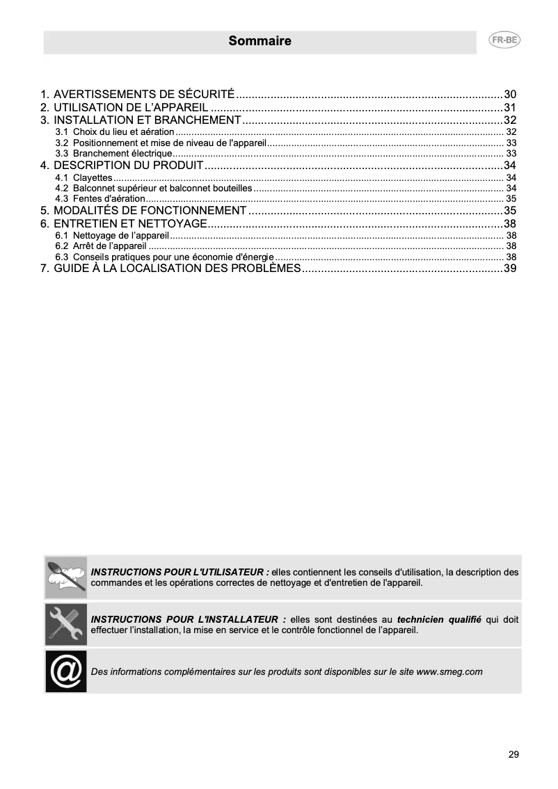 Imagen de la primera página del manual del dispositivo FAB5LDUJ5