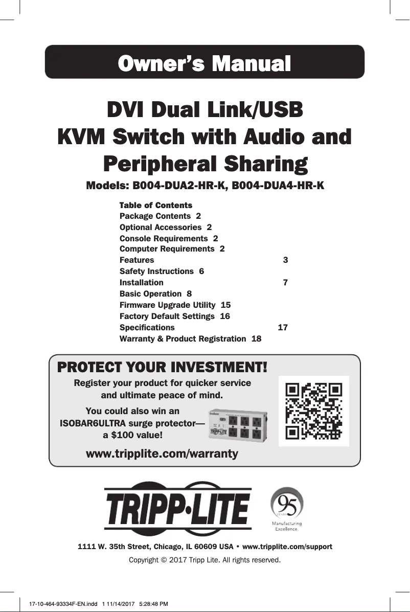 Imagen de la primera página del manual del dispositivo B004-DUA2-HR-K