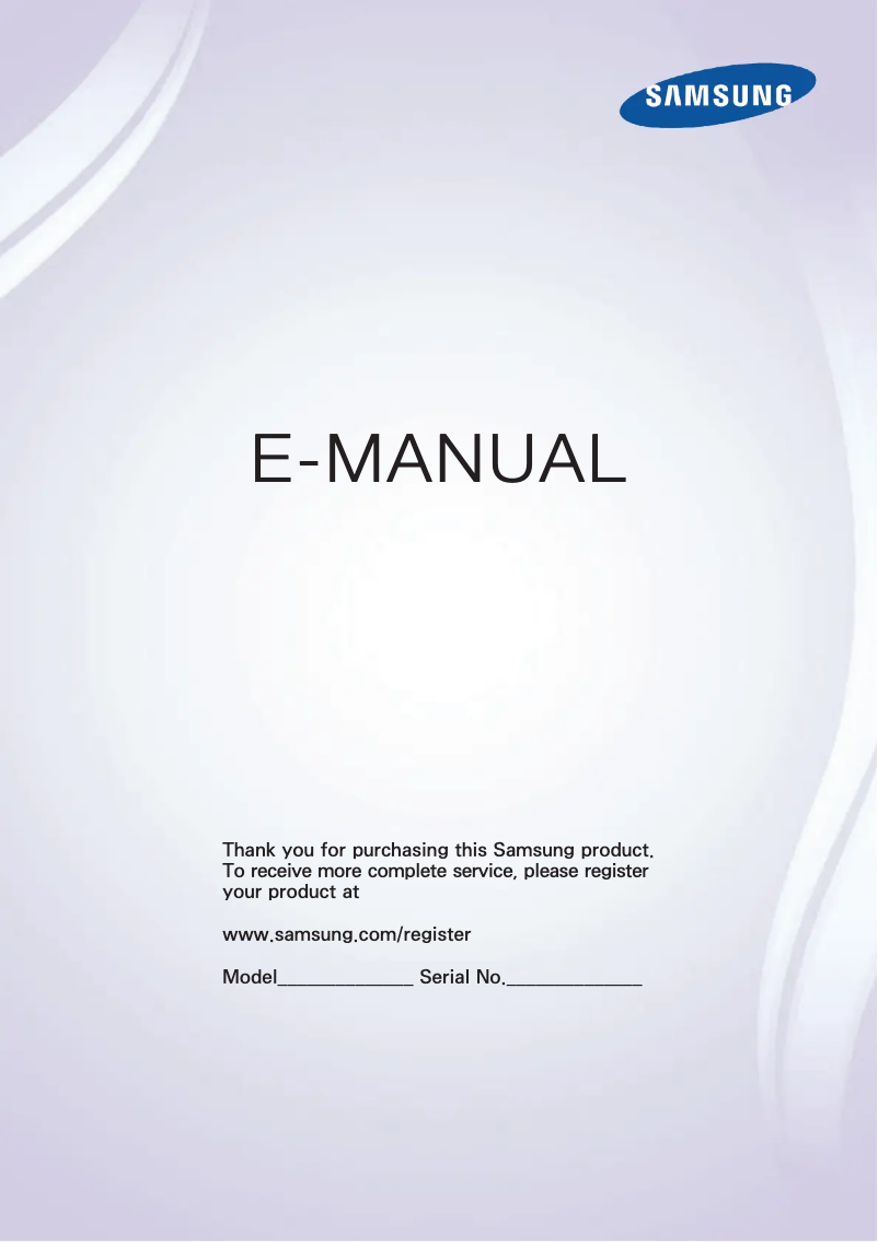 Página 1 del manual Manual de usuario Samsung UN32H4303AH