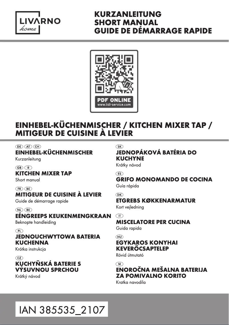 Imagen de la primera página del manual del dispositivo IAN 385535