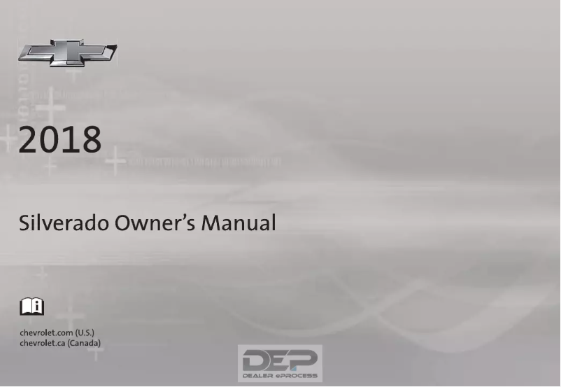 Página 1 del manual Manual de usuario Chevrolet Silverado 1500 (2018)