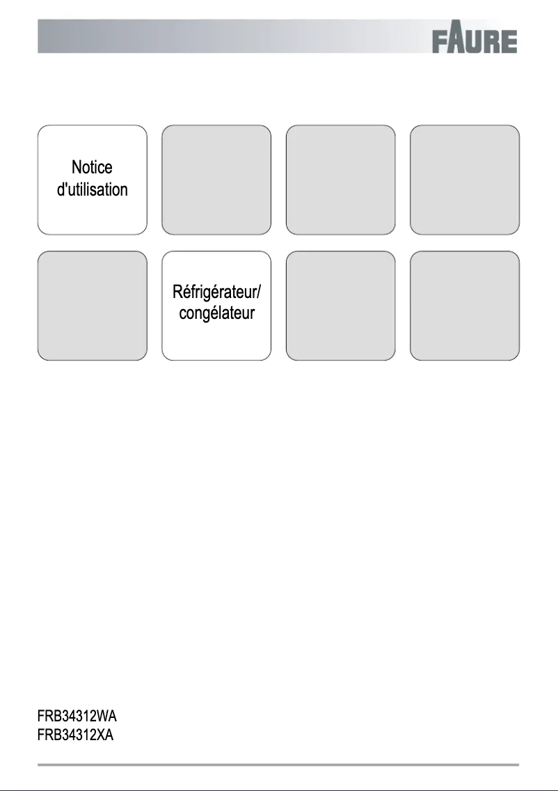Imagen de la primera página del manual del dispositivo FRB34312XA