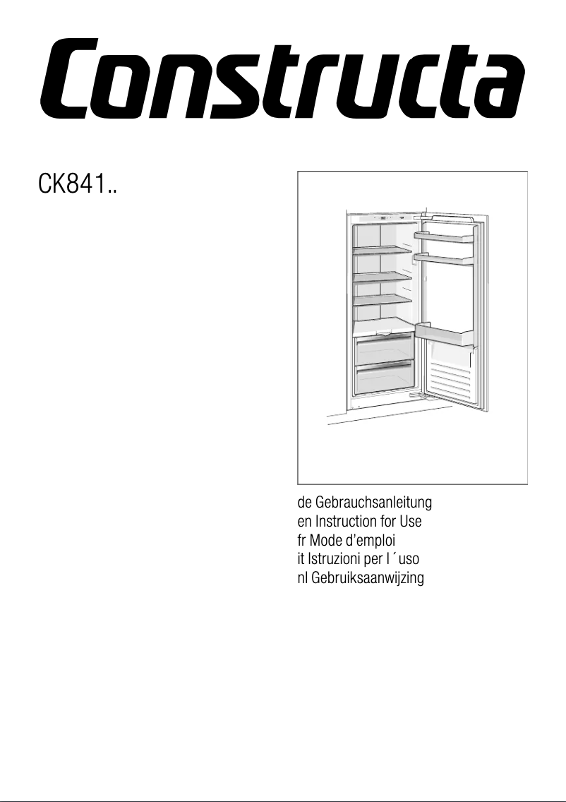 Imagen de la primera página del manual del dispositivo CK841EF30