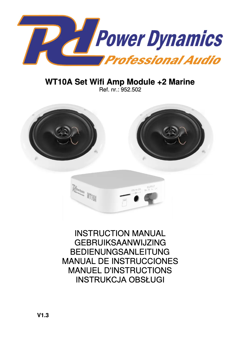 Página 1 del manual Manual de usuario Power Dynamics WT10SET