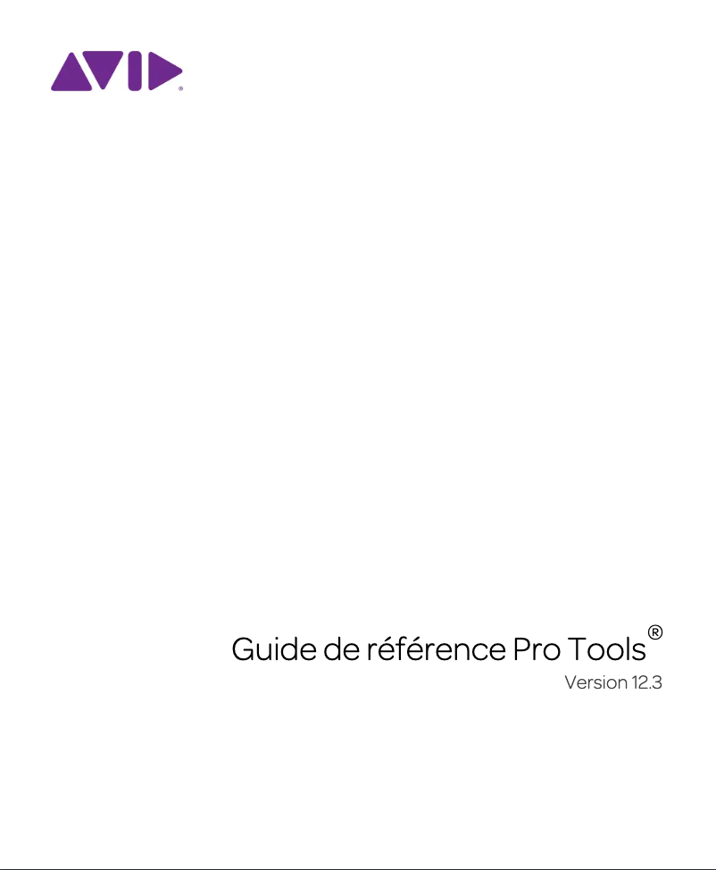 Página 1 del manual Manual de usuario Avid Pro Tools 12.3