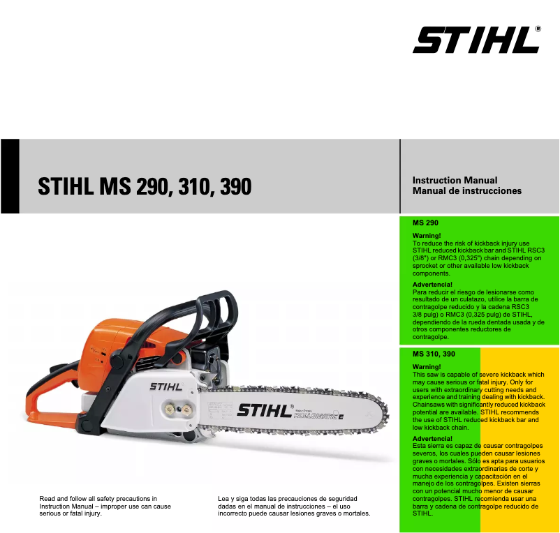 Página 1 del manual Manual de usuario Stihl MS 290