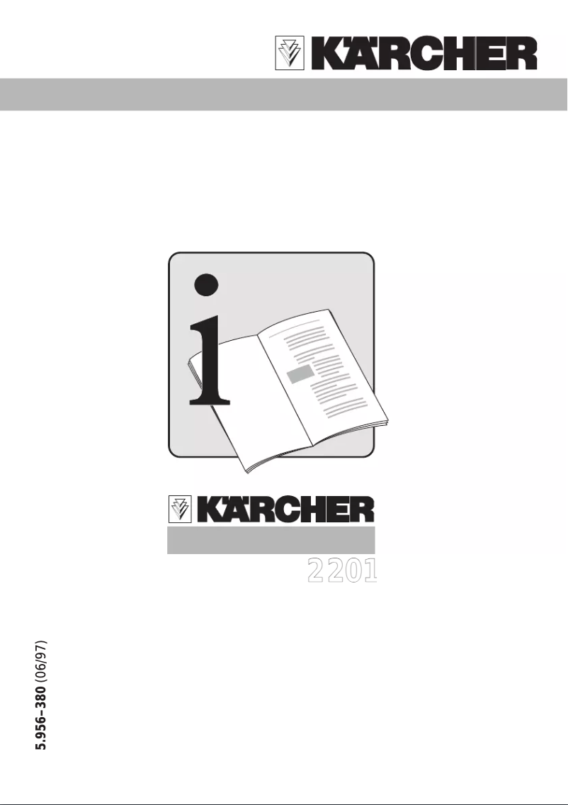 Página 1 del manual Manual de usuario Kärcher K2201
