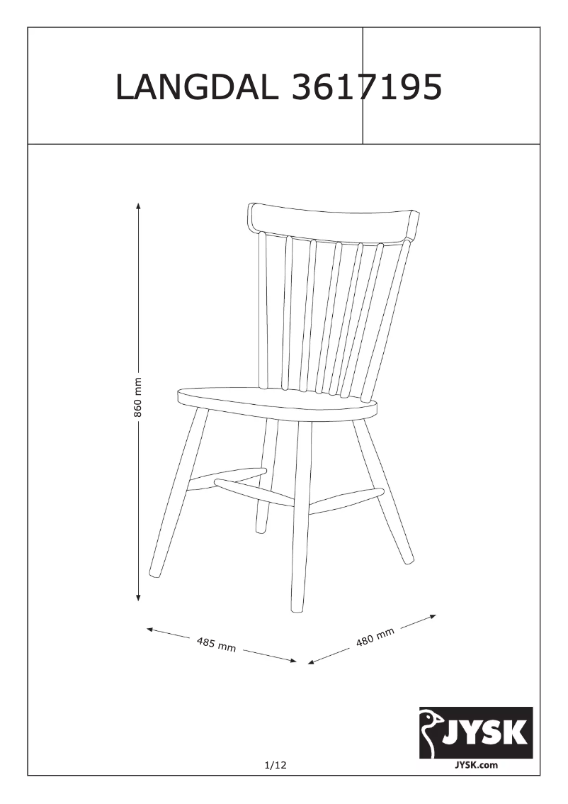 Imagen de la primera página del manual del dispositivo Langdal