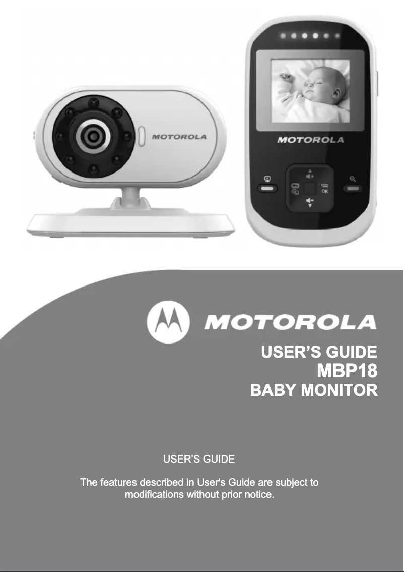 Página nº 1 - Manual de usuario Motorola MBP18