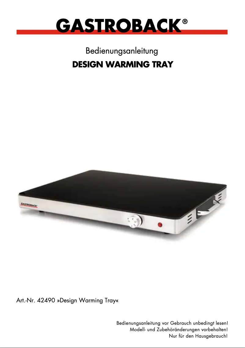 Imagen de la primera página del manual del dispositivo Design 42491