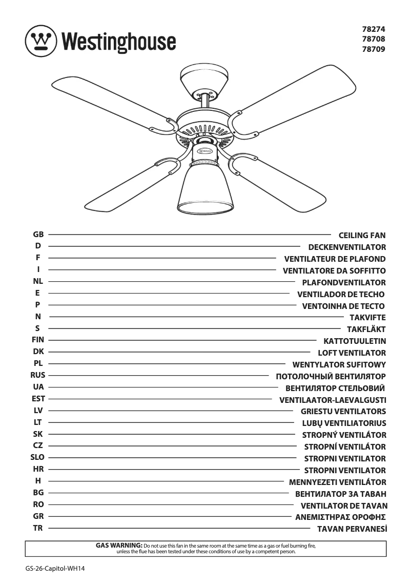 Imagen de la primera página del manual del dispositivo 78708