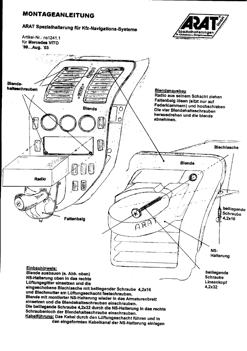 Imagen de la primera página del manual del dispositivo NS1241.1