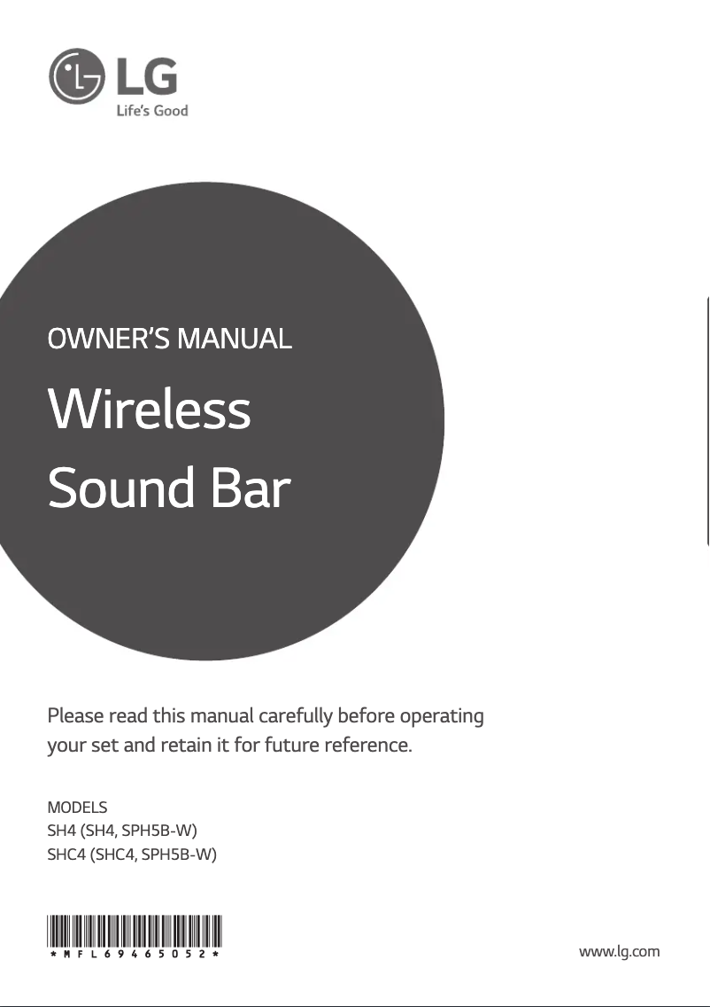 Página nº 1 - Manual de usuario LG SHC4