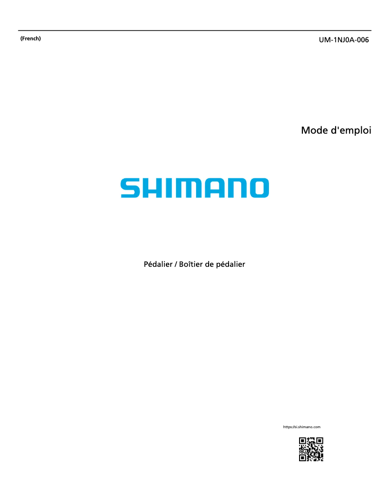 Página nº 1 - Manual de usuario Shimano FC-T521