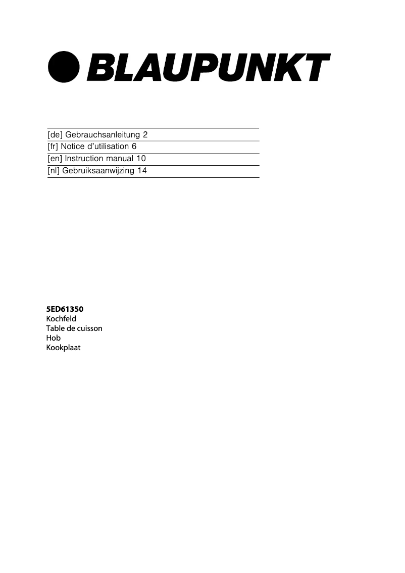 Imagen de la primera página del manual del dispositivo 5ED61350