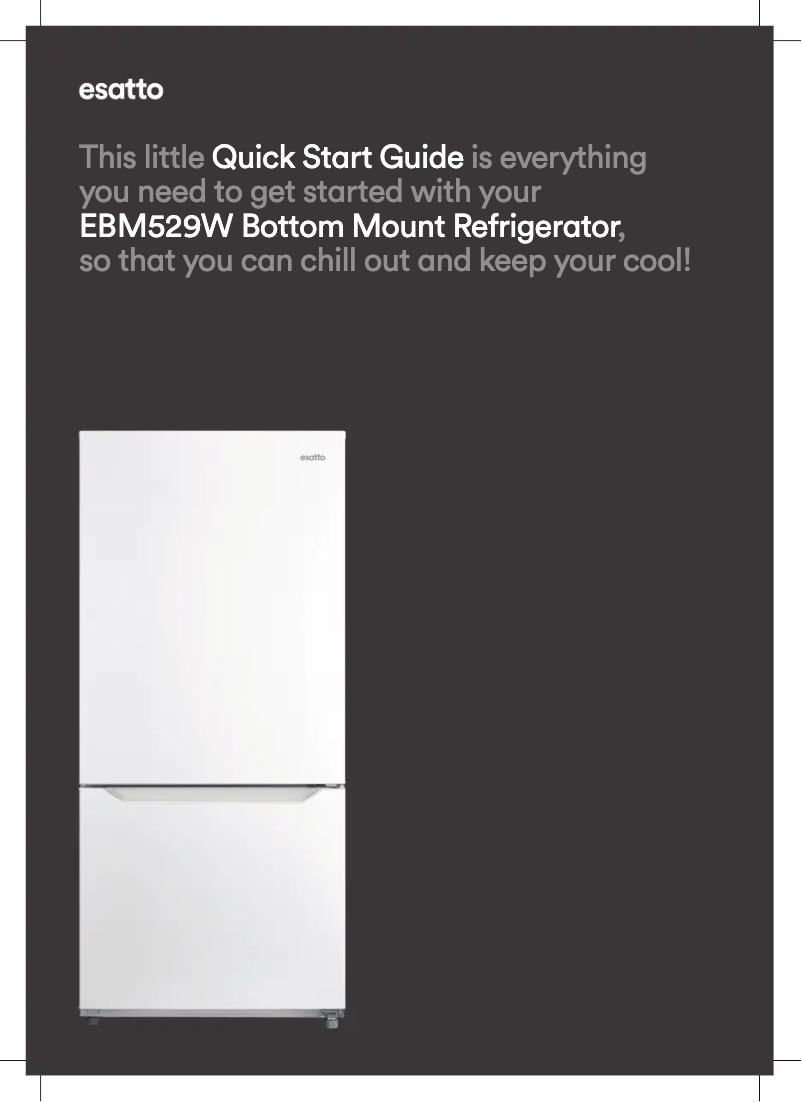 Imagen de la primera página del manual del dispositivo EBM529W