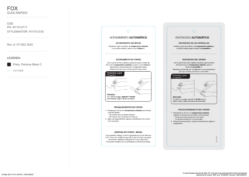 Imagen de la primera página del manual del dispositivo BFO4NBB