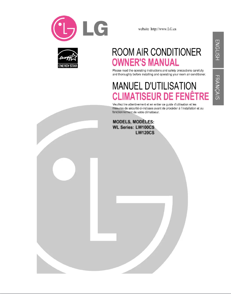 Página 1 del manual Manual de usuario LG LW120CS