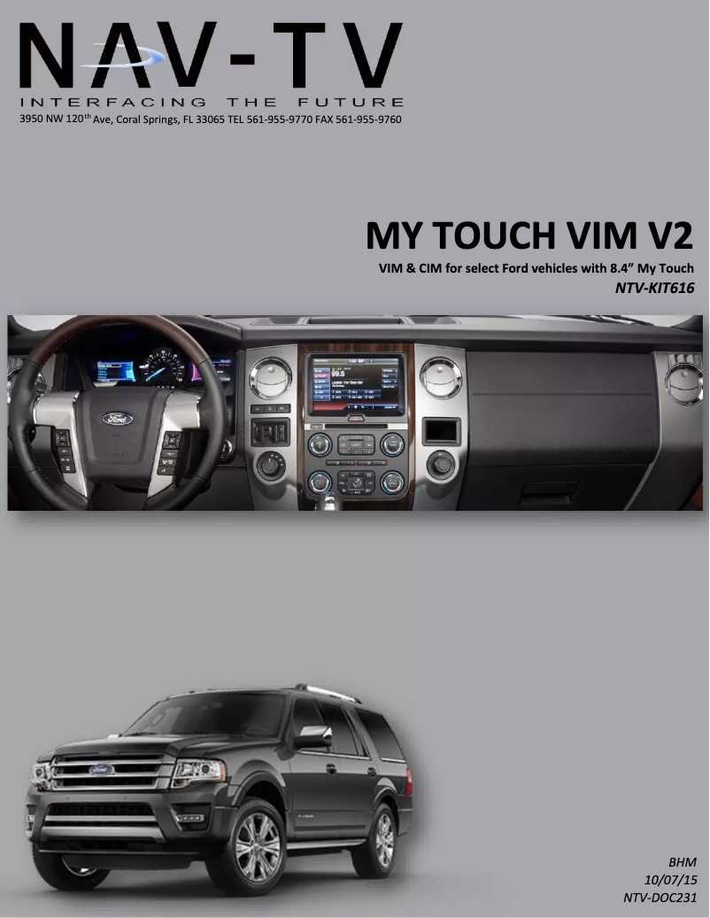 Imagen de la primera página del manual del dispositivo My Touch NTV-KIT616