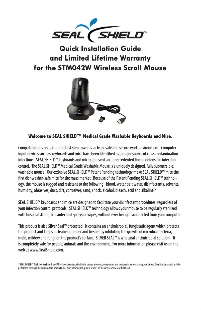 Imagen de la primera página del manual del dispositivo STWM042W