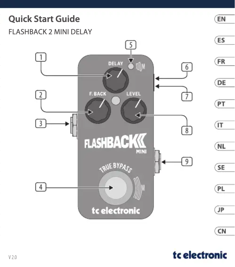 Página 1 del manual Manual de usuario TC Electronic Flashback 2 Mini Delay
