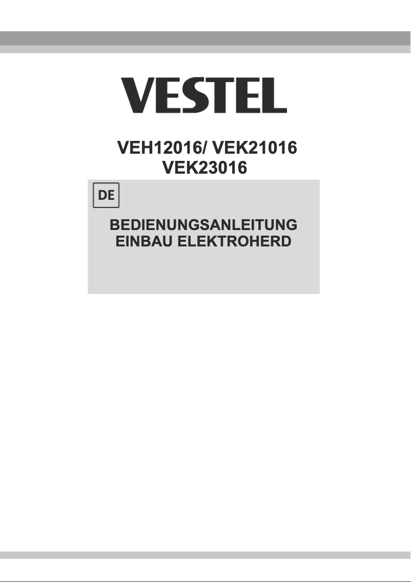 Página 1 del manual Manual de usuario Vestel VEK21016