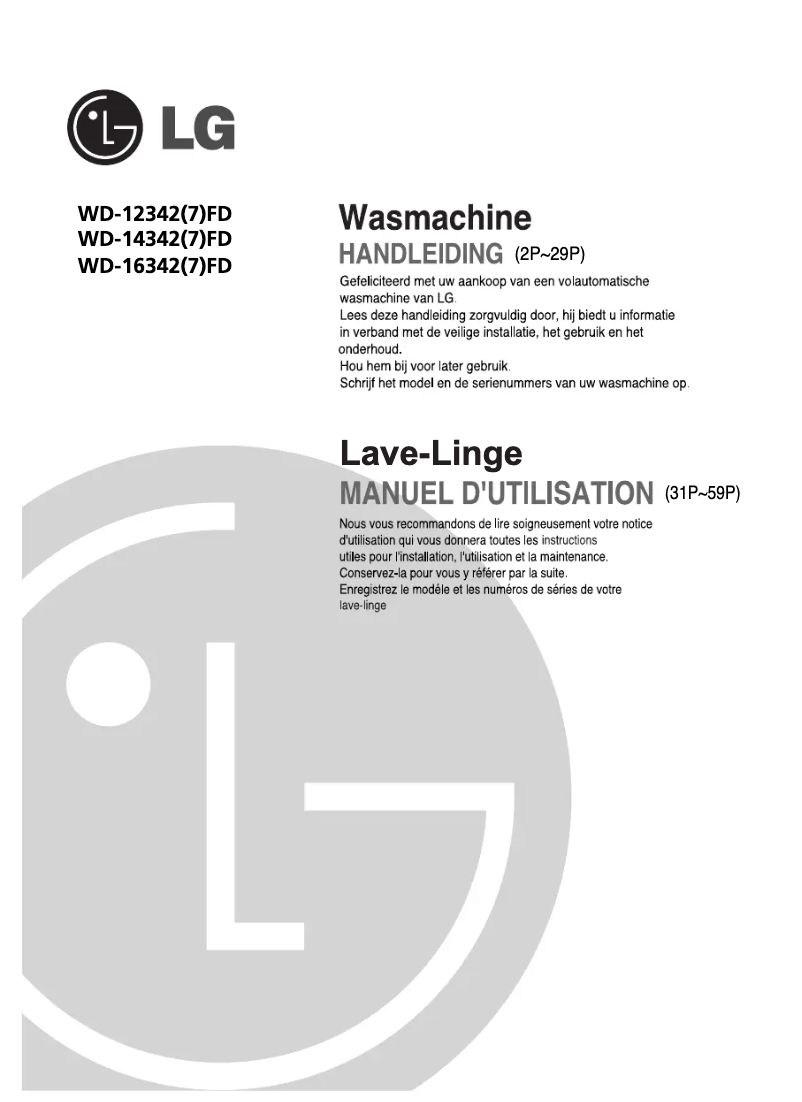 Imagen de la primera página del manual del dispositivo WD-14331FDK