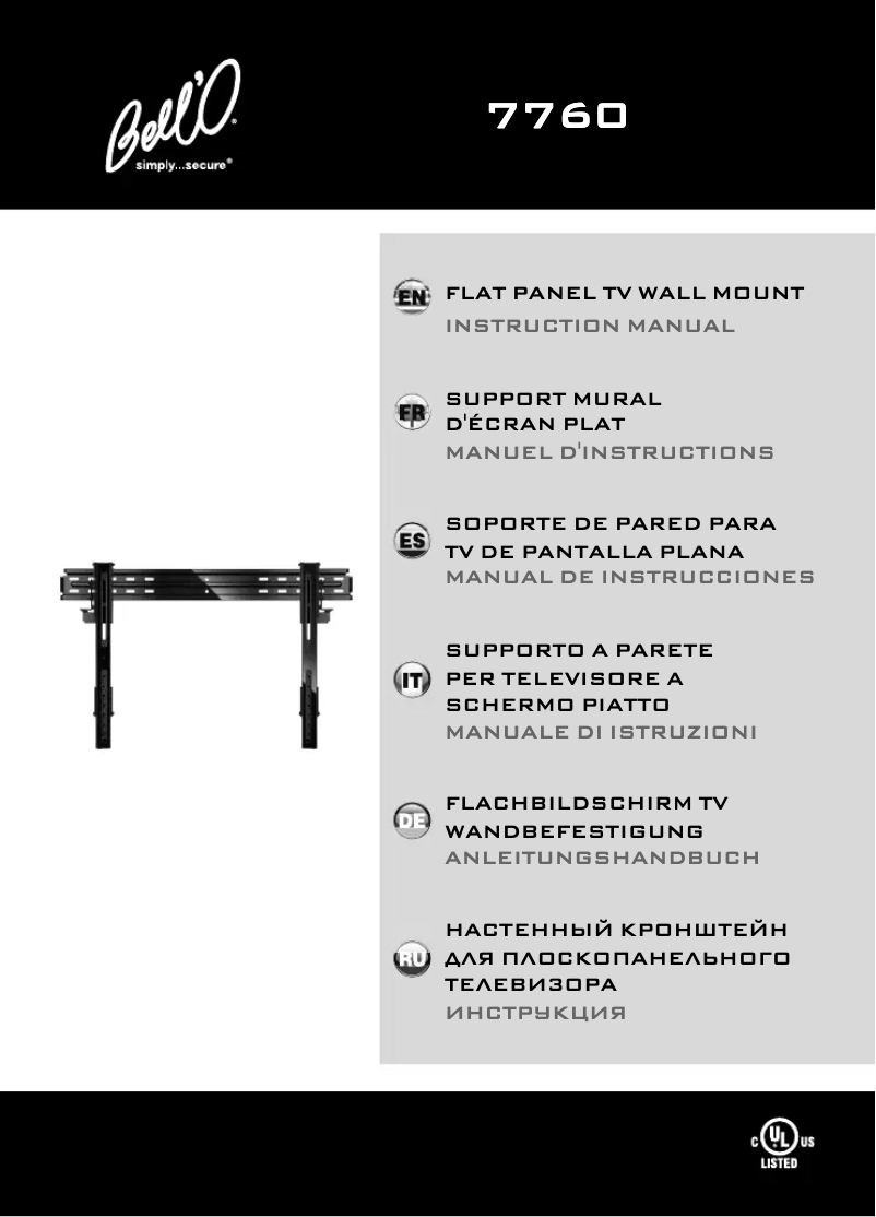 Imagen de la primera página del manual del dispositivo 7760B