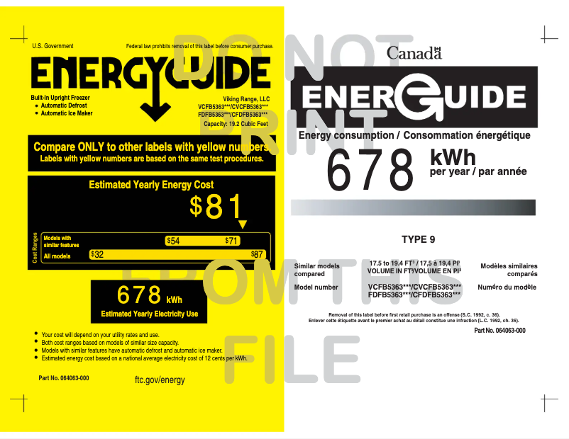 Página 1 del manual Manual de instrucciones Viking FDFB5363R