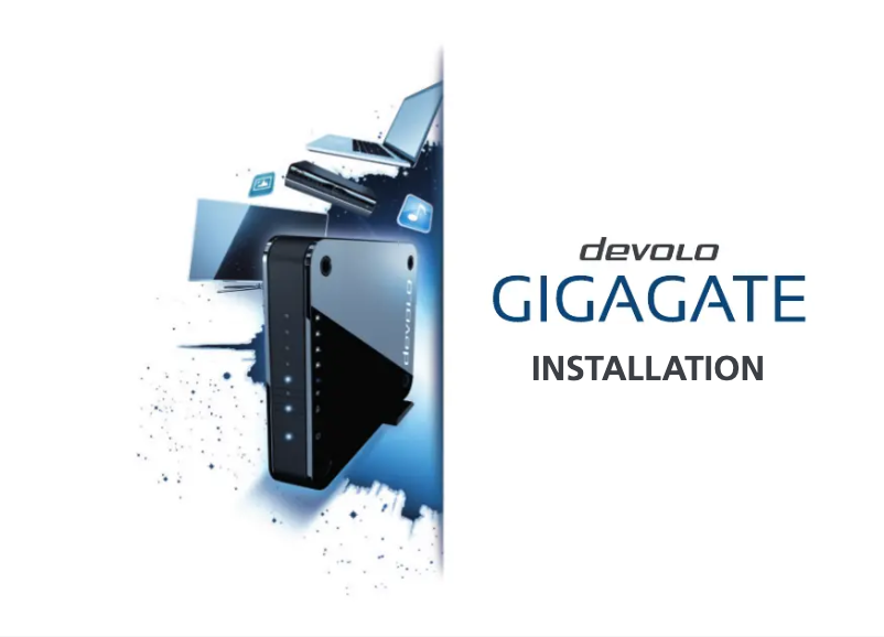 Página 1 del manual Guía de instalación Devolo GigaGate