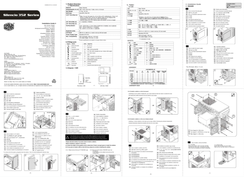 Imagen de la primera página del manual del dispositivo Silencio 352