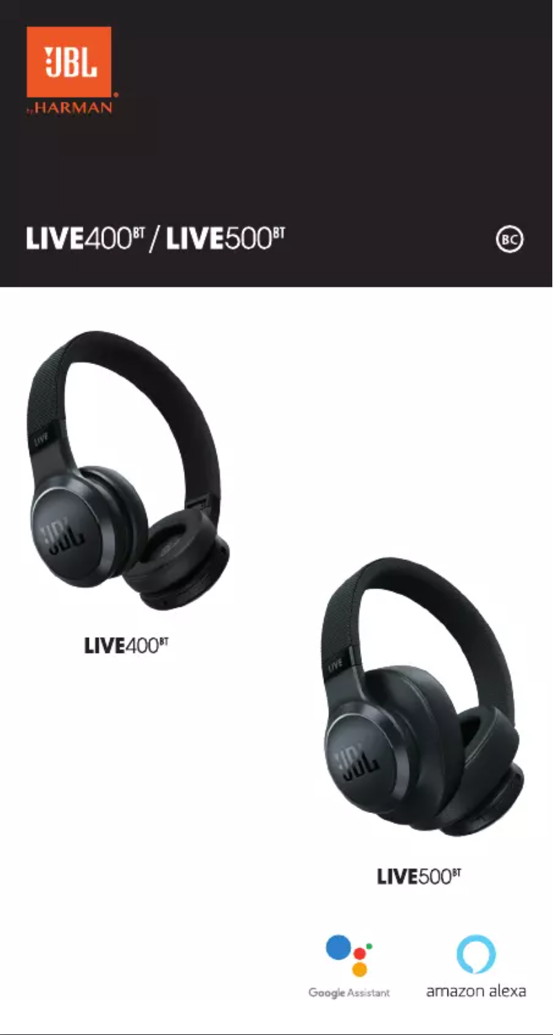 Página 1 del manual Manual de usuario JBL Tune 500BT