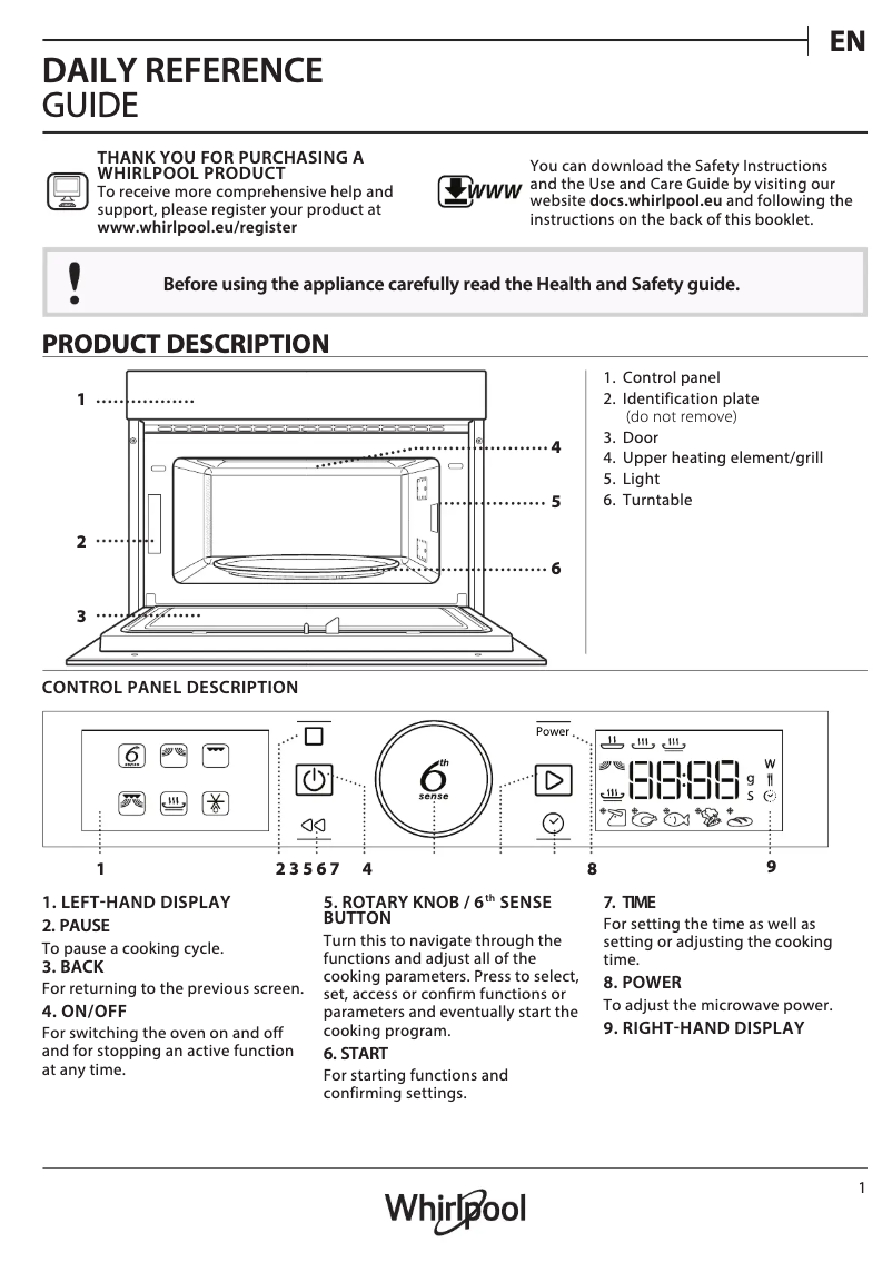 Imagen de la primera página del manual del dispositivo AMW 770/IX