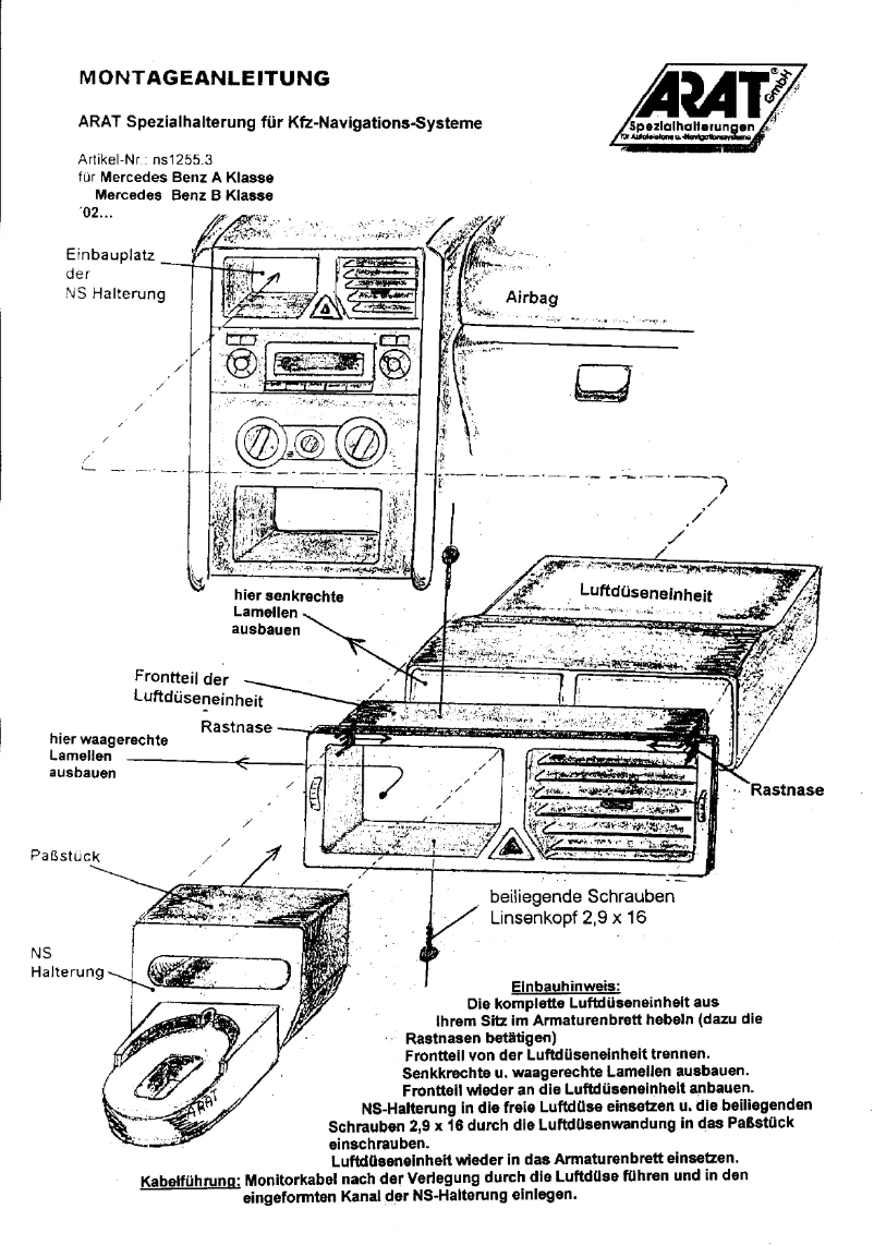 Página 1 del manual Manual de usuario Arat NS1255.3