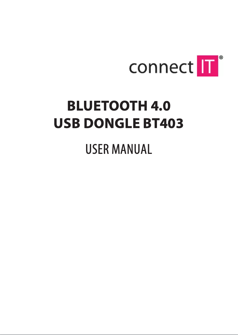 Página 1 del manual Manual de usuario Connect IT CI-479