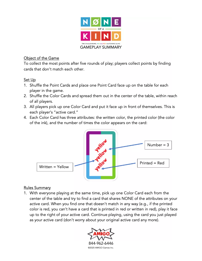 Imagen de la primera página del manual del dispositivo None of a Kind
