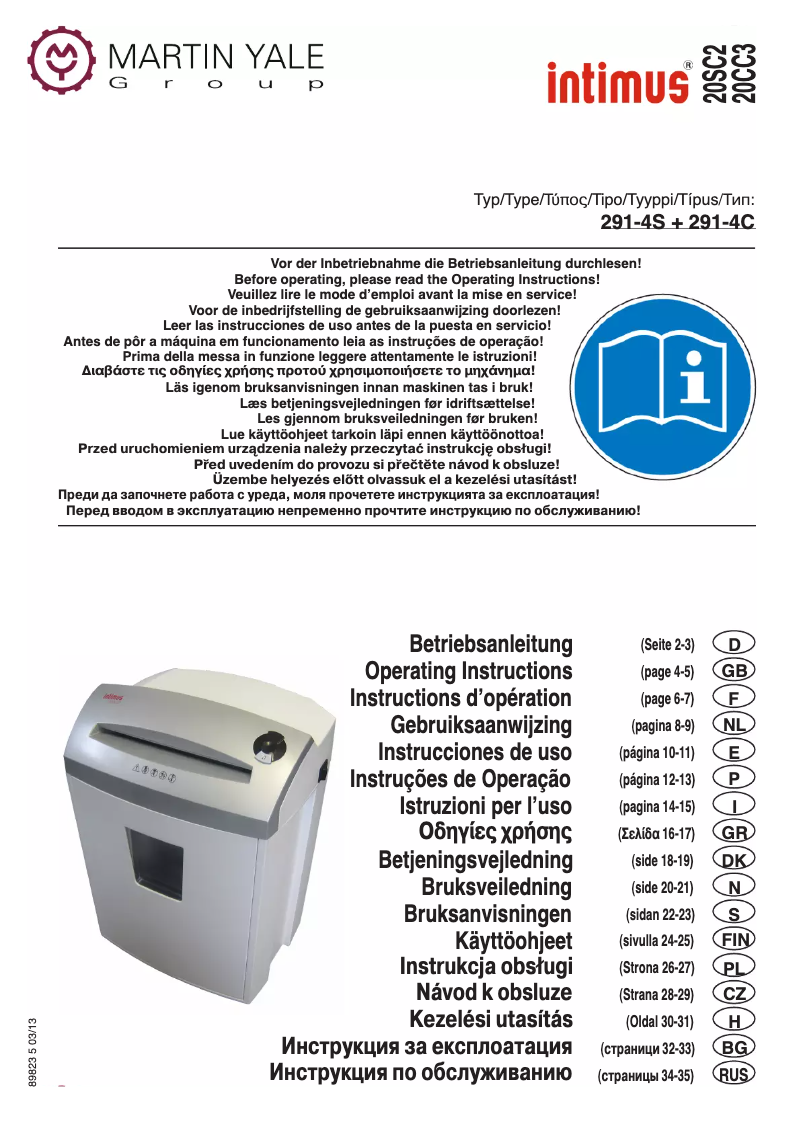 Página 1 del manual Manual de usuario Intimus 20 SC2