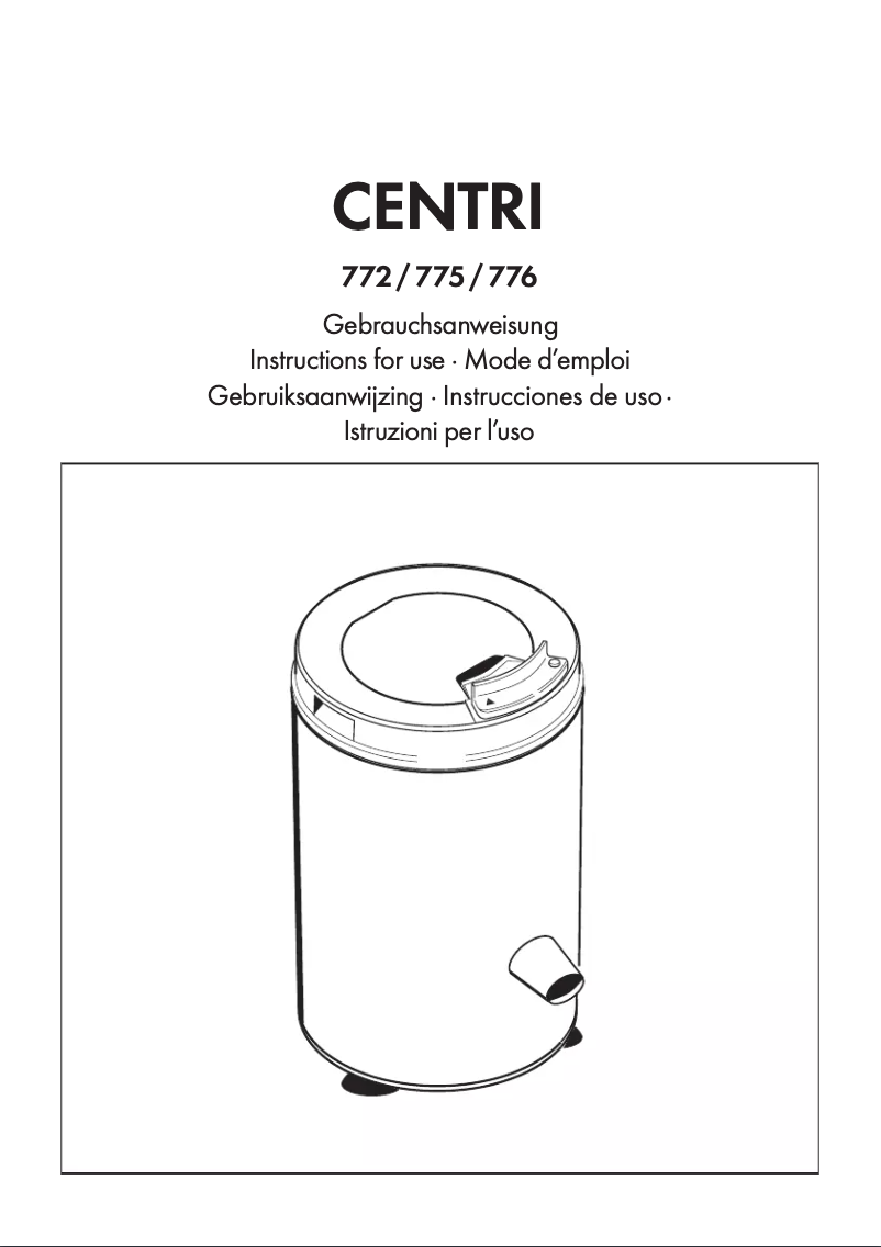 Página 1 del manual Manual de usuario Thomas 776SEK Inox