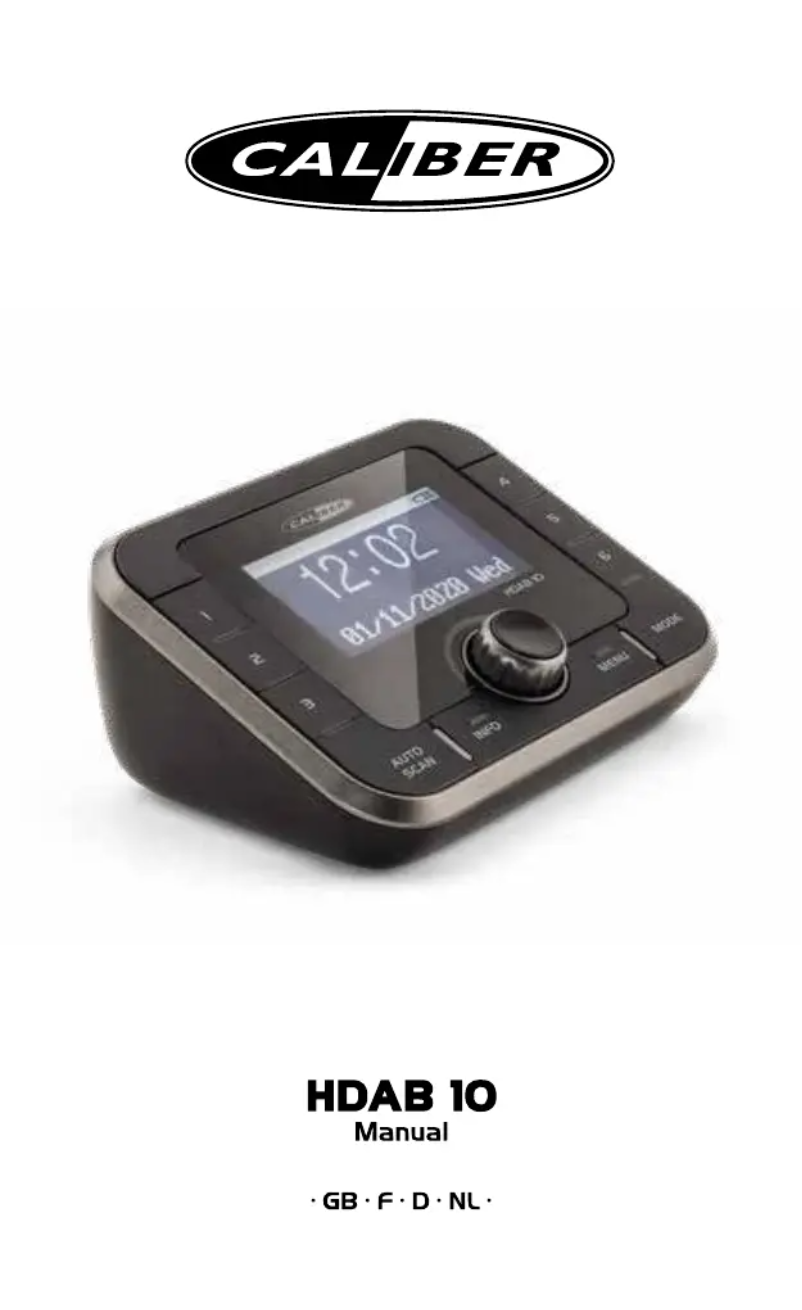 Página 1 del manual Manual de usuario Caliber HDAB 10