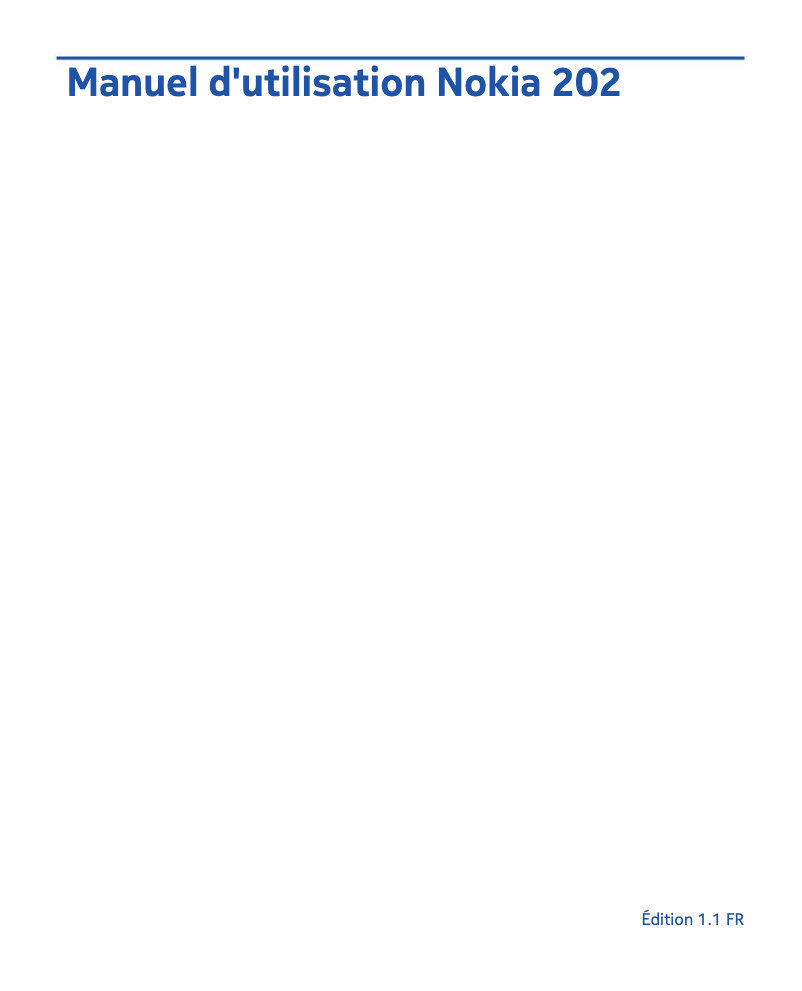 Página 1 del manual Manual de usuario Nokia 202