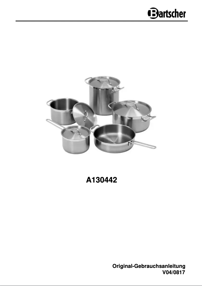 Imagen de la primera página del manual del dispositivo A130442