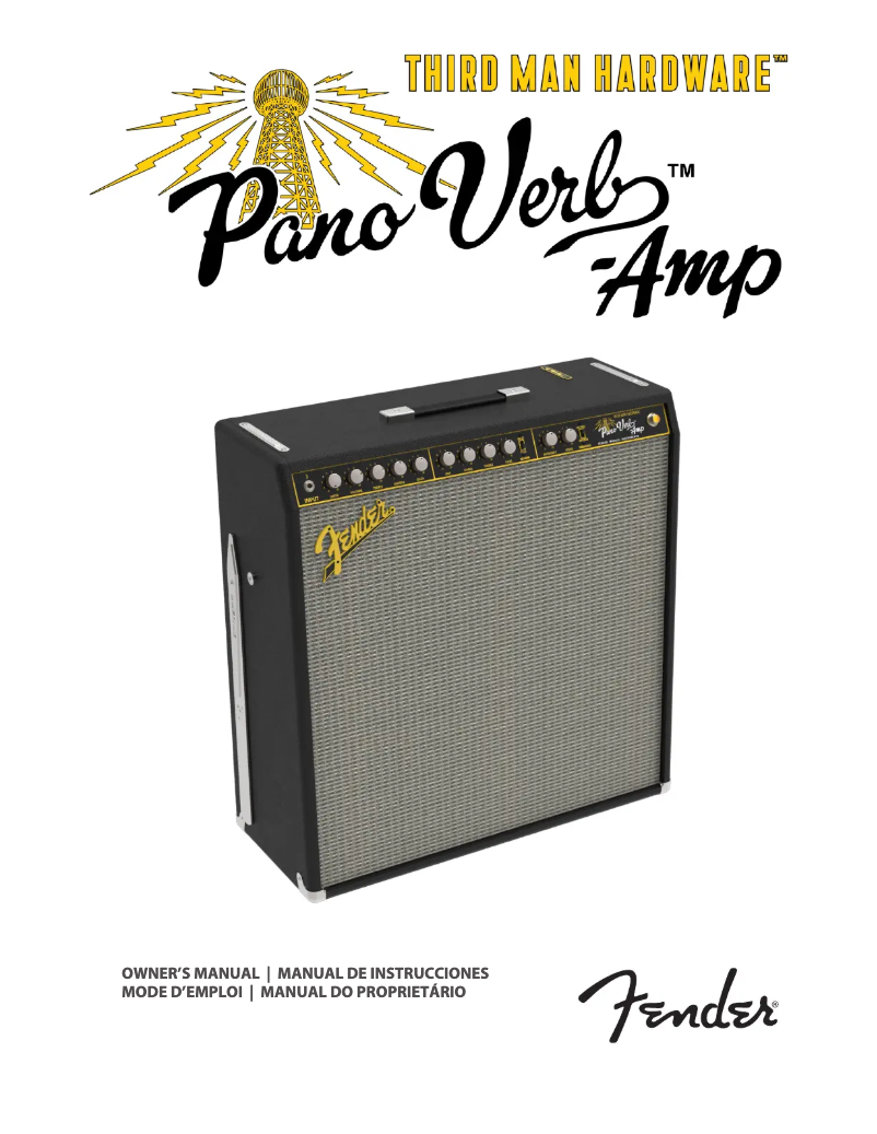 Página nº 1 - Manual de usuario Fender Pano Verb Amp